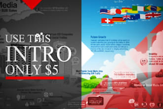 create this intro 3D HD presentation video