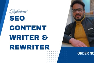 be SEO content writer or rewriter