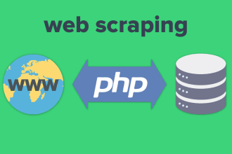 develop php script to parse scrap a web page