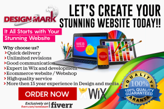 make wix website design for you