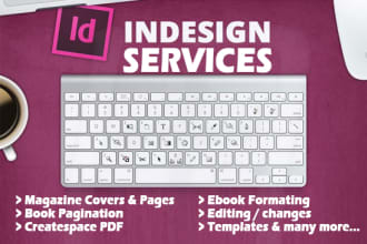 do any adobe indesign project