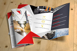 design your professional flyer or tri fold brochure
