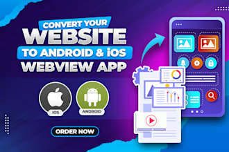 convert wordpress website to app, ios app and android app webview, app developer