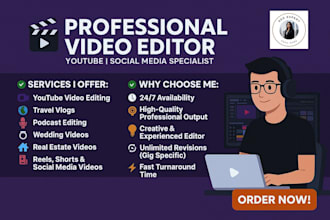 seo professional video editor youtube instagram reels