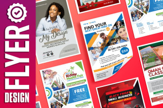 create a flyer, poster for your upcoming project