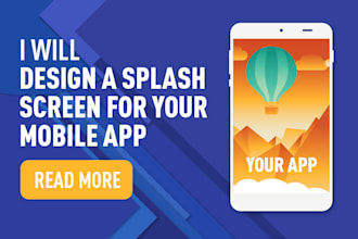 design a professional splash screen for your app