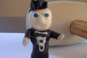 create a clay person from a photo, read your message then smash the clay person with a mallet
