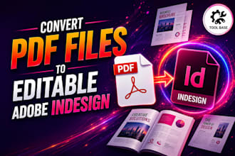 convert PDF to editable adobe indesign conversion