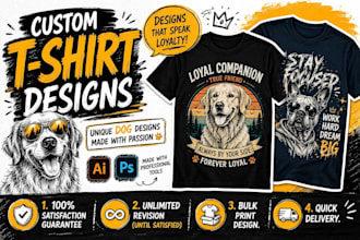 do custom t shirt designs for pod