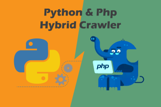 make a hybrid crawler using python and php