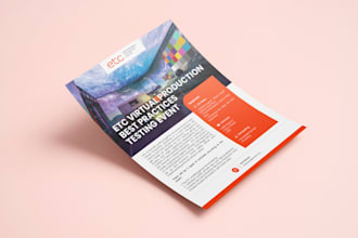 design a corporate and professional flyer or poster