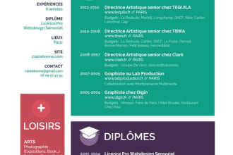 create cv,resume,portfolio,cover letter and template for you