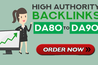 make 130 high authority da90 contextual SEO dofollow backlinks