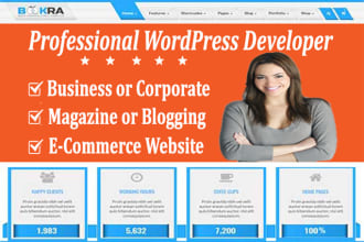 design bluehost hostinger siteground  dreamhost godaddy wordpress website