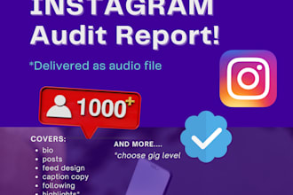 do a audit of  your instagram or social media