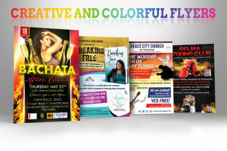 do business, event, church, real estate, book release promotional flyer design