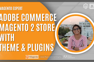setup adobe commerce magento 2 store with theme, plugins