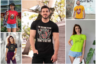 create 200 realistic HD tshirt mockups