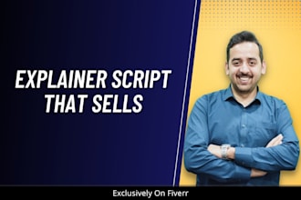 be your explainer script writer for saas or sales video