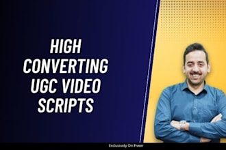 write high converting ugc video scripts with recording guidelines