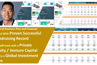 develop an investor ready financial model and business plan