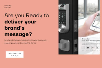 write PR copy for you