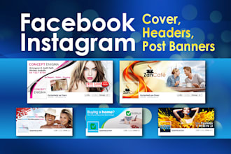 design unique social media cover or banner