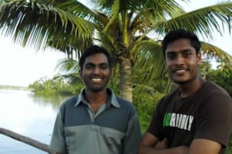 make awesome testimonial/birthday wishes/product review by two of us