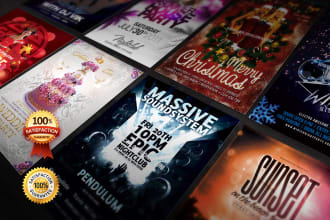 design amazing events flyers, or brochures,