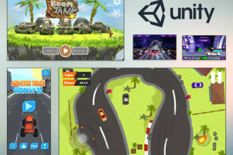 do unity game development, prototyping, reskin 2d 3d mobile game