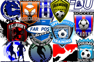 create a new or redesign a soccer logo