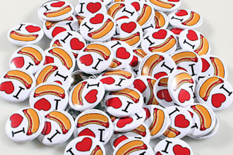 make custom 1 inch buttons
