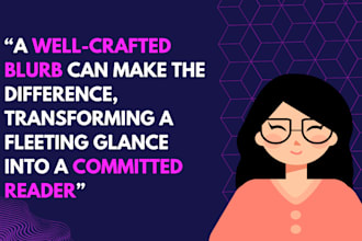 write or edit your book blurb or description