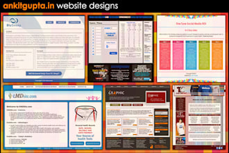 design or redesign your one page html css website