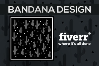 design unique pattern for bandana or scarf