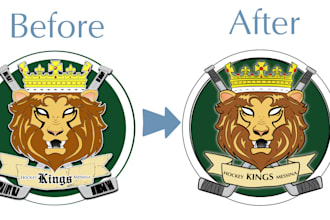 improve and trace, convert to vector  image or photo