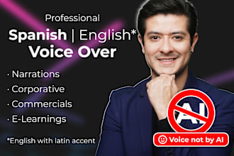 record a professional voice over in latin spanish