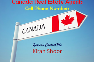 sell canada real estate agents cell numbers