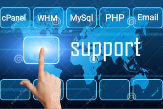 fix cpanel, whm, wordpress, dns, email, PHP, mysql issues