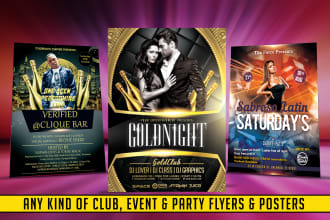 design astonishing club event and party flyer