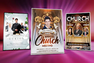 design professional church flyer