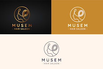 design modern minimalist feminine logo
