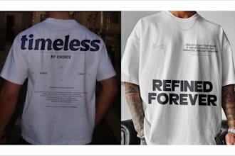 create modern minimalist typography t shirt designs