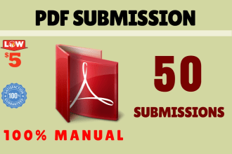 do PDF submission on 50 sites