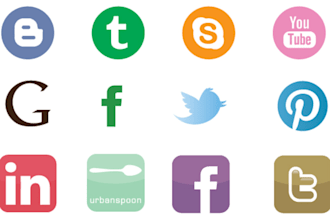 custom social media icons to match your website