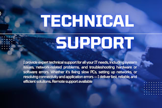 provided technical support on windows and other IT devices