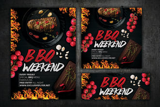 design elegant food menu flyer or restaurant food poster