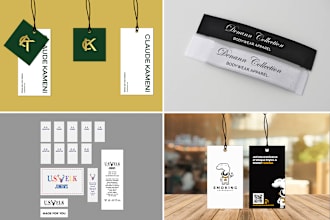 do clothing hang tag and label  design within 6hours