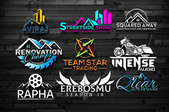 do professional modern trendy unique 3d business logo design