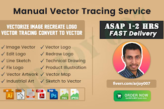 vectorize image vector tracing recreate logo convert to vector fast